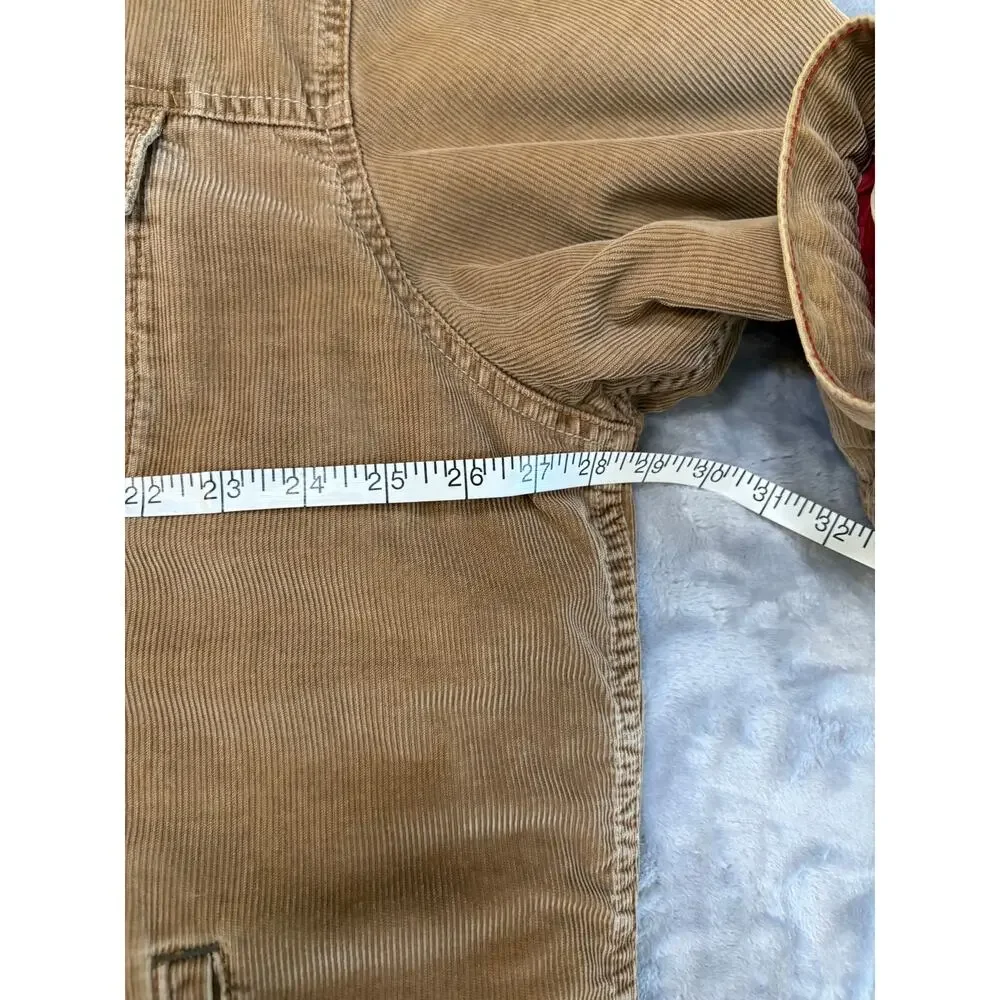 Vintage GAP Y2K Corduroy Sherpa Lined Type 3 Trucker Jacket XXL‎ Tan Casual Coat